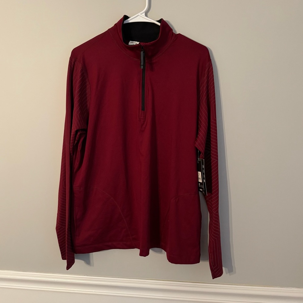 Avia Maroon and Black Quarter-Zip Pullover (A2-3)